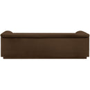 Meridian Cascade Brown Velvet Fabric Sofa IMAGE 3