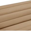 Meridian Cascade Camel Velvet Fabric Sofa IMAGE 13