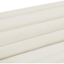 Meridian Cascade Cream Velvet Fabric Loveseat IMAGE 13