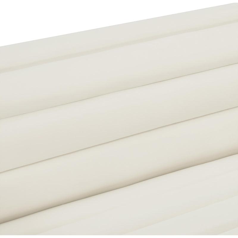 Meridian Cascade Cream Velvet Fabric Sofa IMAGE 13