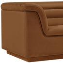 Meridian Cascade Saddle Velvet Fabric Chair IMAGE 10