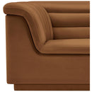 Meridian Cascade Saddle Velvet Fabric Chair IMAGE 11