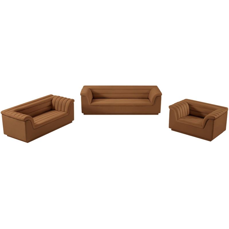 Meridian Cascade Saddle Velvet Fabric Chair IMAGE 14