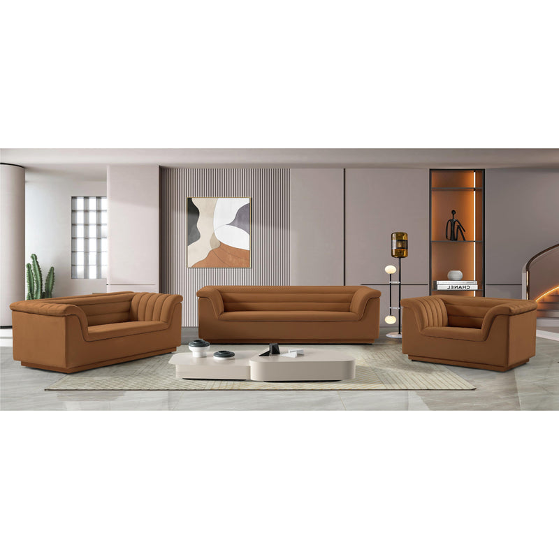 Meridian Cascade Saddle Velvet Fabric Chair IMAGE 16