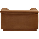 Meridian Cascade Saddle Velvet Fabric Chair IMAGE 3