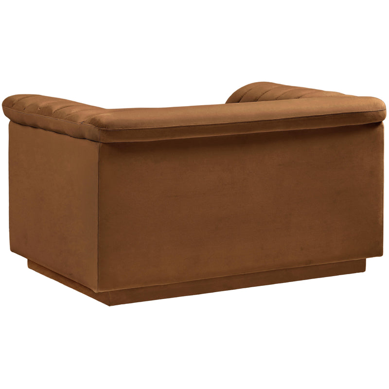 Meridian Cascade Saddle Velvet Fabric Chair IMAGE 4