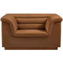 Meridian Cascade Saddle Velvet Fabric Chair IMAGE 5