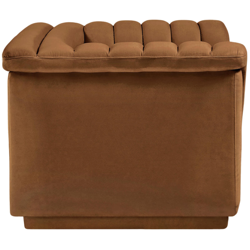 Meridian Cascade Saddle Velvet Fabric Chair IMAGE 7