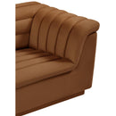 Meridian Cascade Saddle Velvet Fabric Chair IMAGE 8