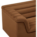 Meridian Cascade Saddle Velvet Fabric Chair IMAGE 9