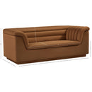 Meridian Cascade Saddle Velvet Fabric Loveseat IMAGE 17