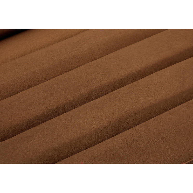 Meridian Cascade Saddle Velvet Fabric Sofa IMAGE 12
