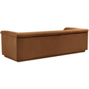 Meridian Cascade Saddle Velvet Fabric Sofa IMAGE 4