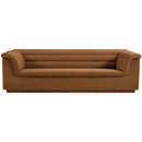 Meridian Cascade Saddle Velvet Fabric Sofa IMAGE 5