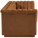 Meridian Cascade Saddle Velvet Fabric Sofa IMAGE 7