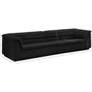 Meridian Cascade Black Boucle Fabric Modular Sofa IMAGE 10