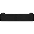 Meridian Cascade Black Boucle Fabric Modular Sofa IMAGE 3