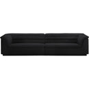 Meridian Cascade Black Boucle Fabric Modular Sofa IMAGE 5