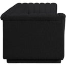 Meridian Cascade Black Boucle Fabric Modular Sofa IMAGE 6