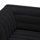 Meridian Cascade Black Boucle Fabric Modular Sofa IMAGE 8
