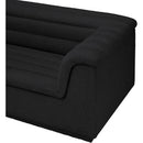 Meridian Cascade Black Boucle Fabric Modular Sectional IMAGE 10