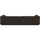 Meridian Cascade Brown Boucle Fabric Modular Sofa IMAGE 3