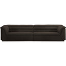 Meridian Cascade Brown Boucle Fabric Modular Sofa IMAGE 5