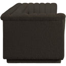 Meridian Cascade Brown Boucle Fabric Modular Sofa IMAGE 6