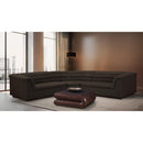 Meridian Cascade Brown Boucle Fabric Modular Sectional IMAGE 2