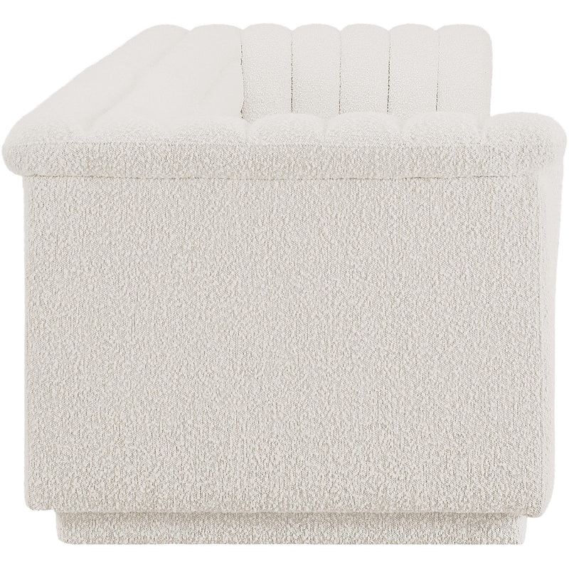 Meridian Cascade Cream Boucle Fabric Modular Sofa IMAGE 6