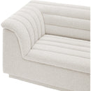 Meridian Cascade Cream Boucle Fabric Modular Sofa IMAGE 7