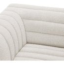 Meridian Cascade Cream Boucle Fabric Modular Sofa IMAGE 8