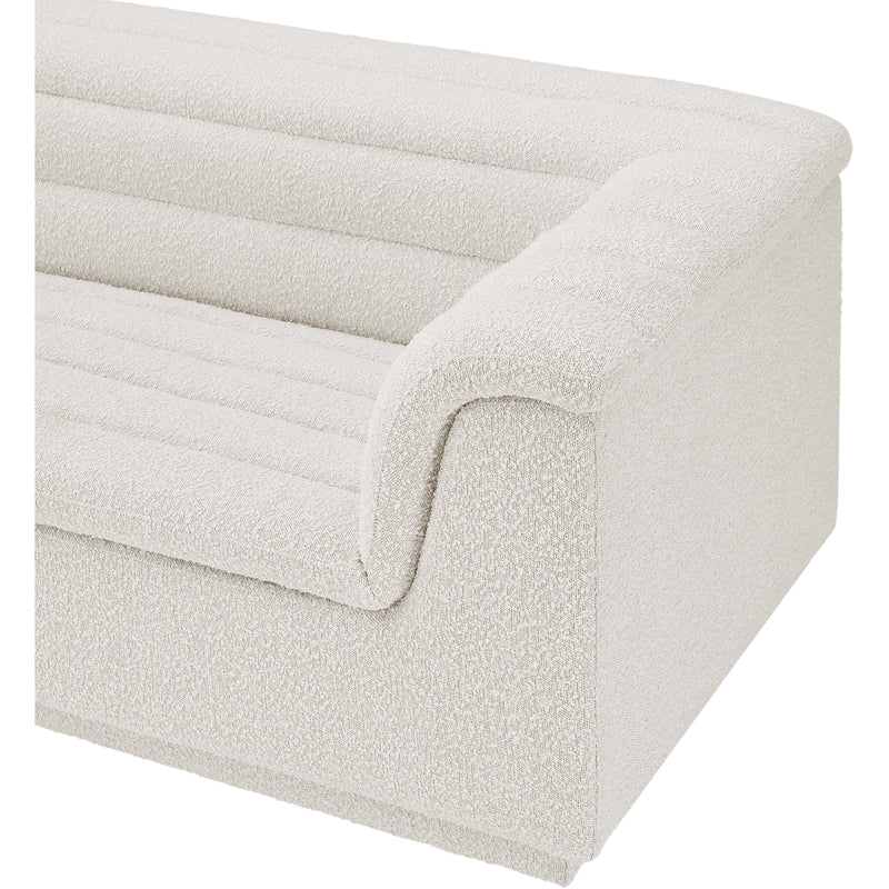 Meridian Cascade Cream Boucle Fabric Modular Sofa IMAGE 9