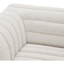 Meridian Cascade Cream Boucle Fabric Modular Sectional IMAGE 9