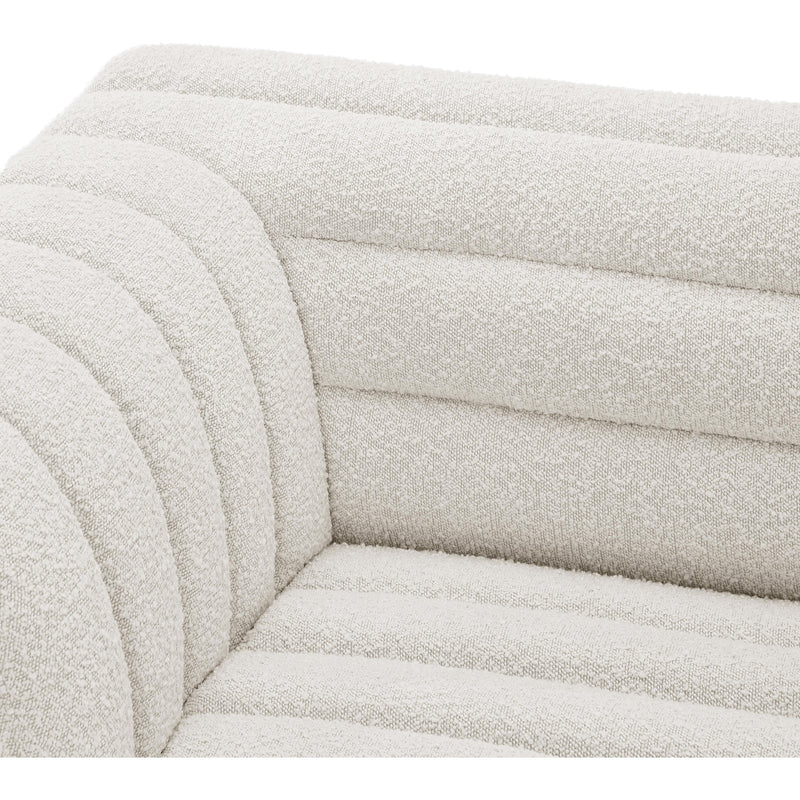 Meridian Cascade Cream Boucle Fabric Modular Sectional IMAGE 9