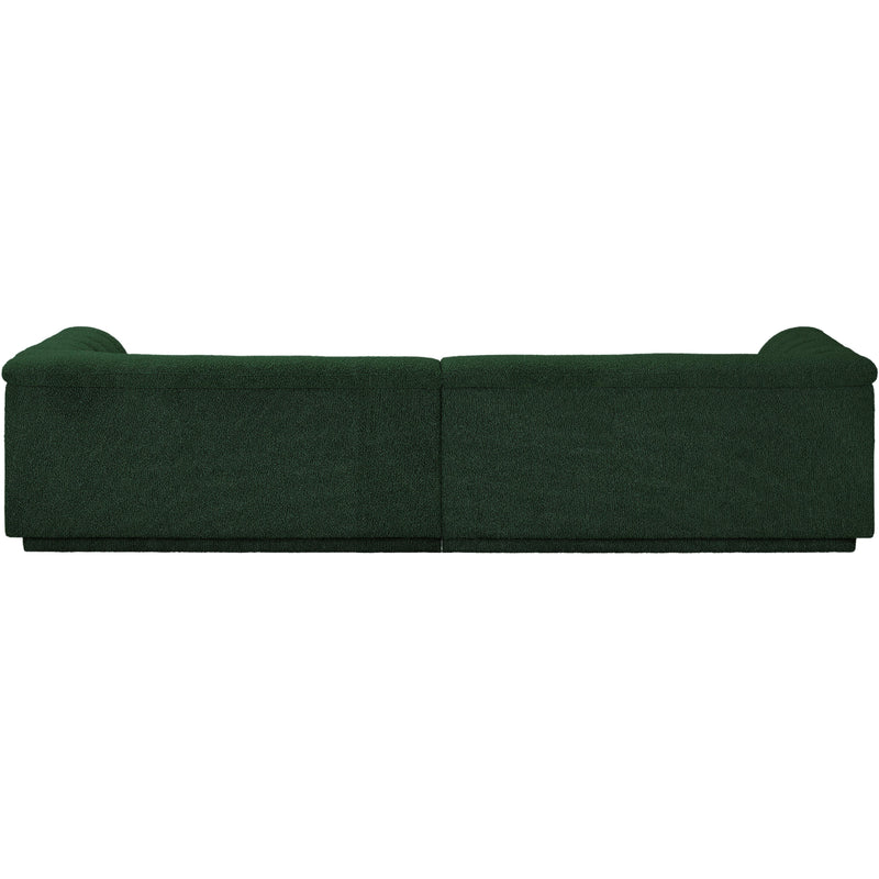 Meridian Cascade Green Boucle Fabric Modular Sofa IMAGE 3