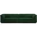 Meridian Cascade Green Boucle Fabric Modular Sofa IMAGE 5
