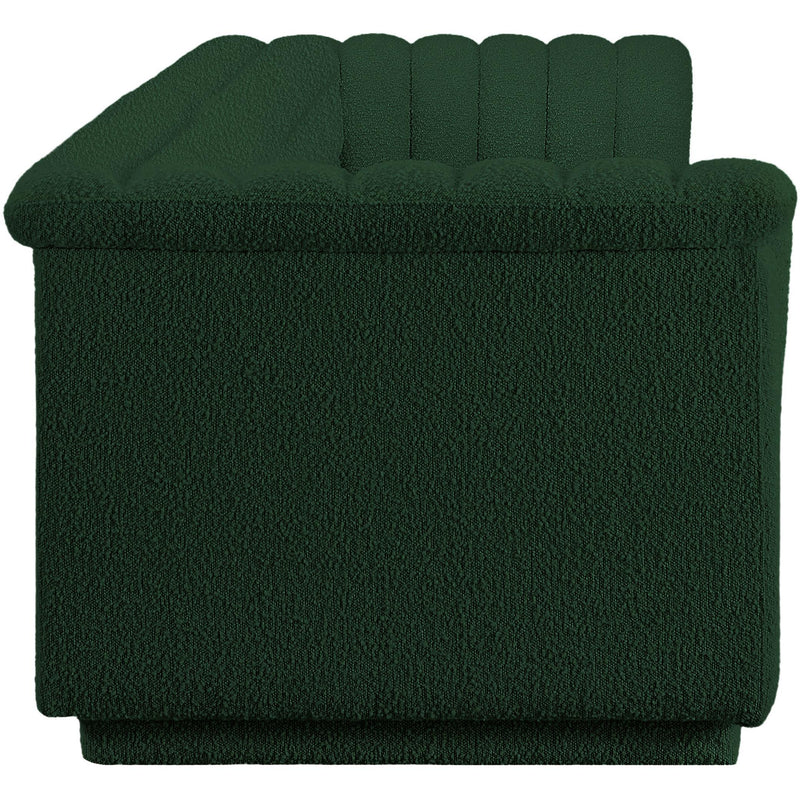 Meridian Cascade Green Boucle Fabric Modular Sofa IMAGE 6