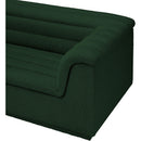 Meridian Cascade Green Boucle Fabric Modular Sofa IMAGE 9