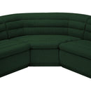 Meridian Cascade Green Boucle Fabric Modular Sectional IMAGE 11