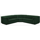 Meridian Cascade Green Boucle Fabric Modular Sectional IMAGE 13