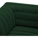 Meridian Cascade Green Boucle Fabric Modular Sectional IMAGE 9