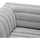 Meridian Cascade Grey Boucle Fabric Modular Sofa IMAGE 8