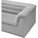 Meridian Cascade Grey Boucle Fabric Modular Sofa IMAGE 9