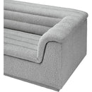Meridian Cascade Grey Boucle Fabric Modular Sectional IMAGE 10