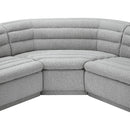 Meridian Cascade Grey Boucle Fabric Modular Sectional IMAGE 11
