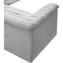 Meridian Cascade Grey Boucle Fabric Modular Sectional IMAGE 12