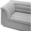 Meridian Cascade Grey Boucle Fabric Modular Sectional IMAGE 8