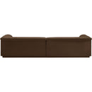 Meridian Cascade Brown Velvet Fabric Modular Sofa IMAGE 3
