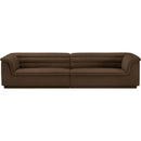 Meridian Cascade Brown Velvet Fabric Modular Sofa IMAGE 5